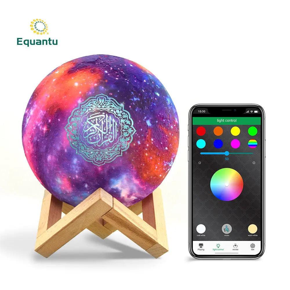 MR033 Color Moon Light Bluetooth Quran Speaker, QB512 Smart App Control Night Light - SJB-DIAMOND ELITES