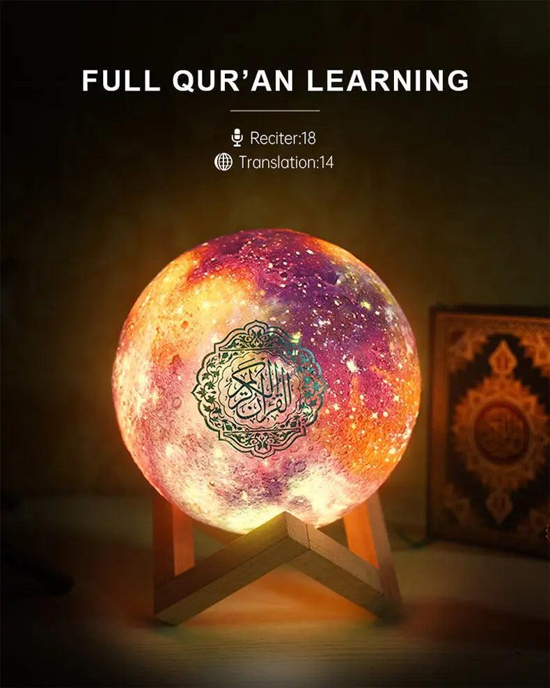 MR033 Color Moon Light Bluetooth Quran Speaker, QB512 Smart App Control Night Light - SJB-DIAMOND ELITES