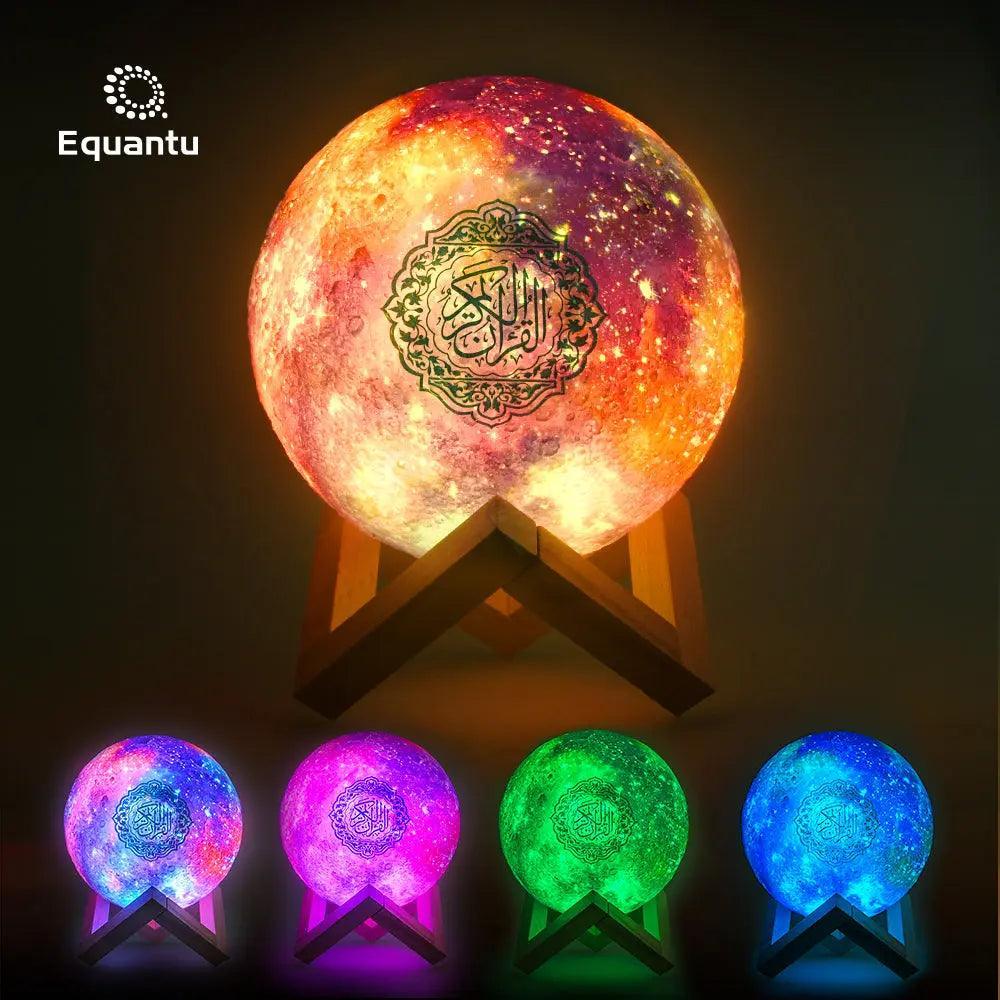 MR033 Color Moon Light Bluetooth Quran Speaker, QB512 Smart App Control Night Light - SJB-DIAMOND ELITES