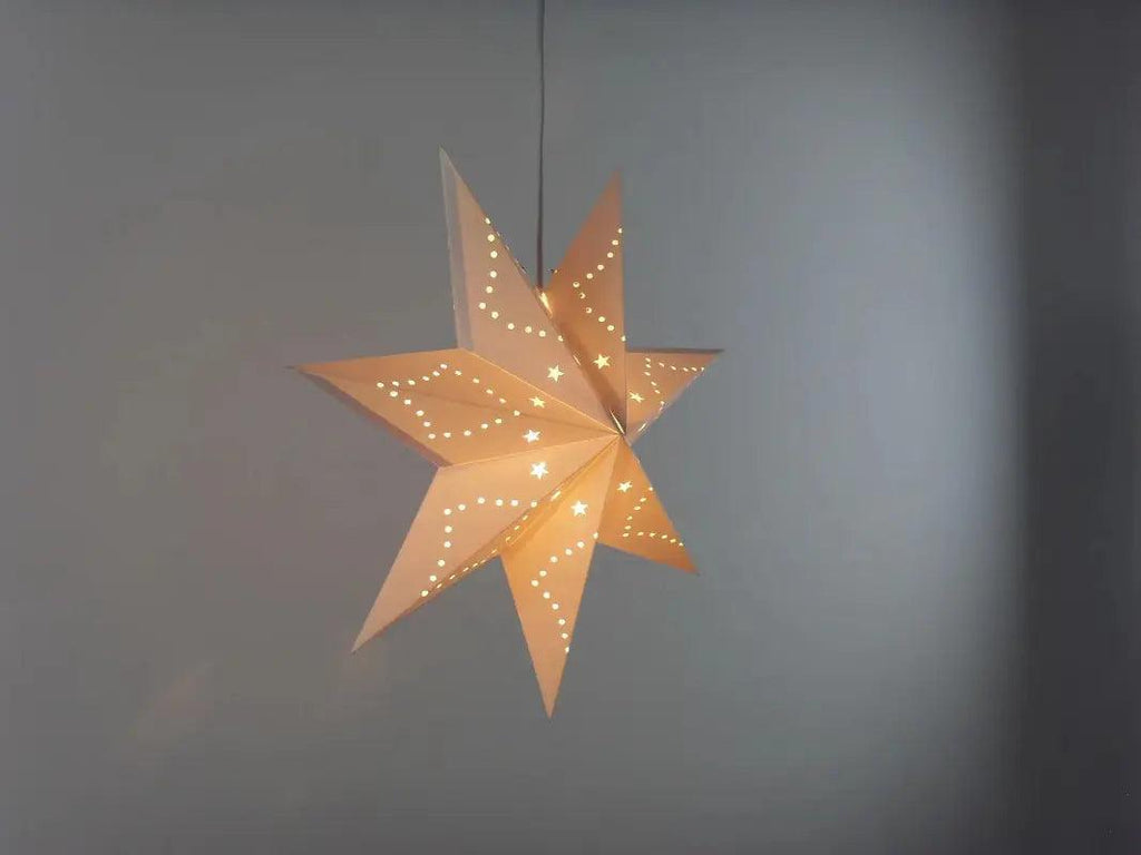 MR035 Hollow Star Hanging, Eid Mubarak Christmas Ramadan Decoration - SJB-DIAMOND ELITES