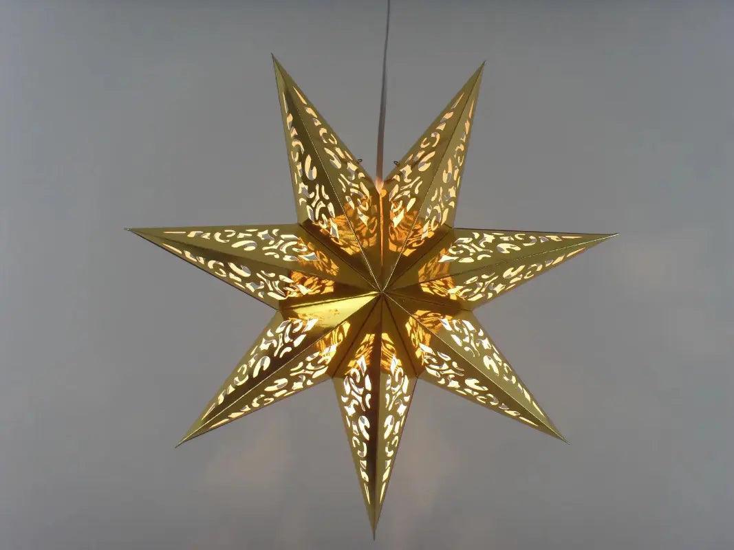 MR035 Hollow Star Hanging, Eid Mubarak Christmas Ramadan Decoration - SJB-DIAMOND ELITES