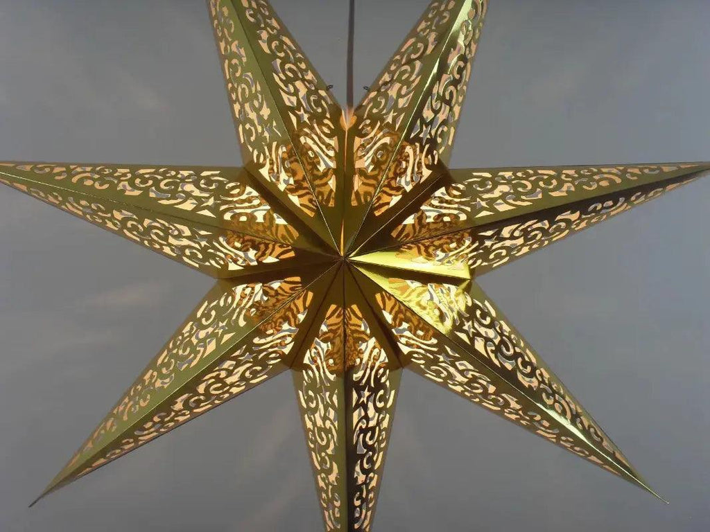 MR035 Hollow Star Hanging, Eid Mubarak Christmas Ramadan Decoration - SJB-DIAMOND ELITES