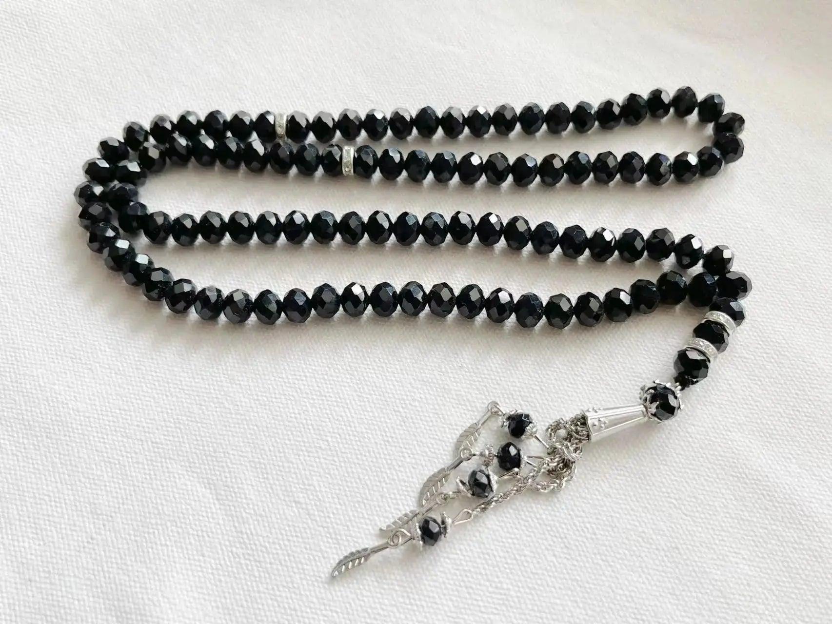 MR039 Crystal Glass Muslim Prayer Tasbeeh, 99pcs beads - SJB-DIAMOND ELITES