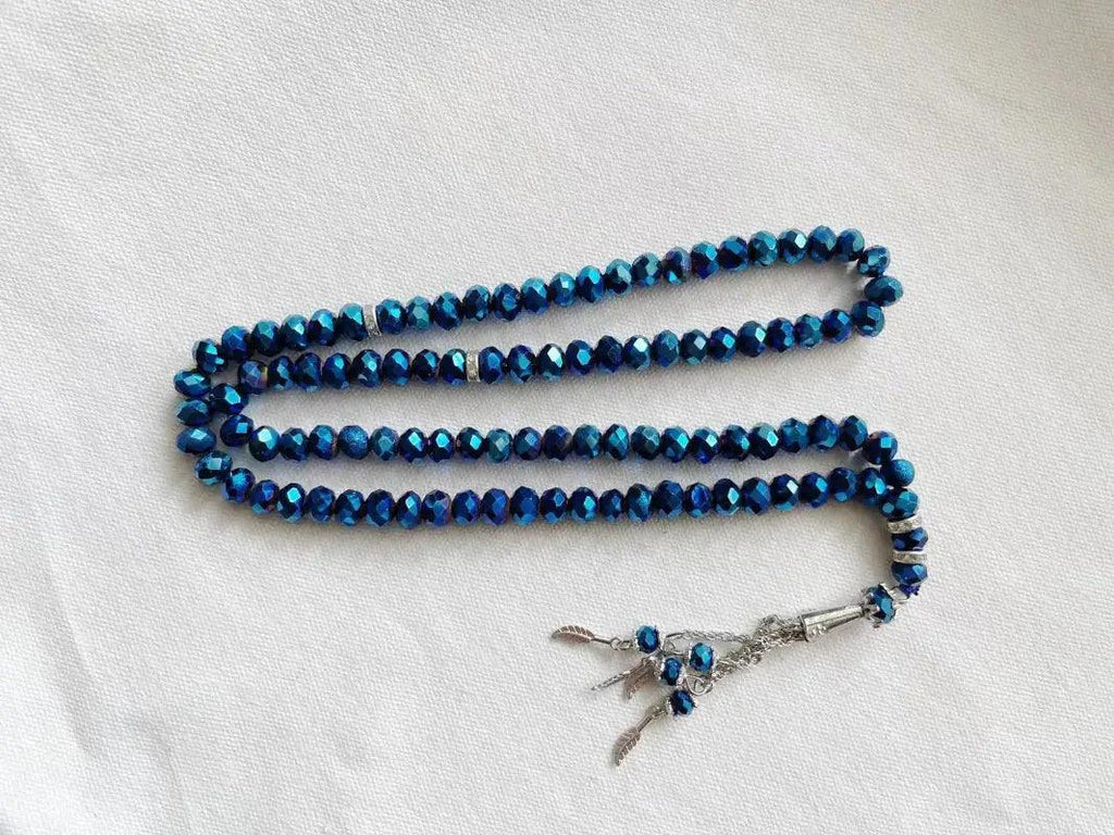 MR039 Crystal Glass Muslim Prayer Tasbeeh, 99pcs beads - SJB-DIAMOND ELITES