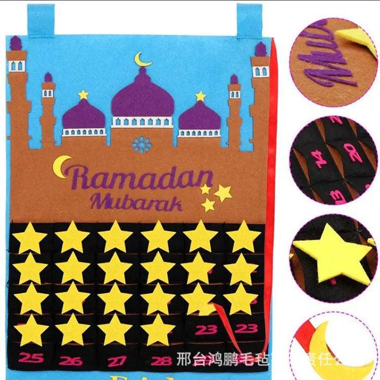 MR044 Calendar Fabric Ramadan Hanging Pendant - SJB-DIAMOND ELITES