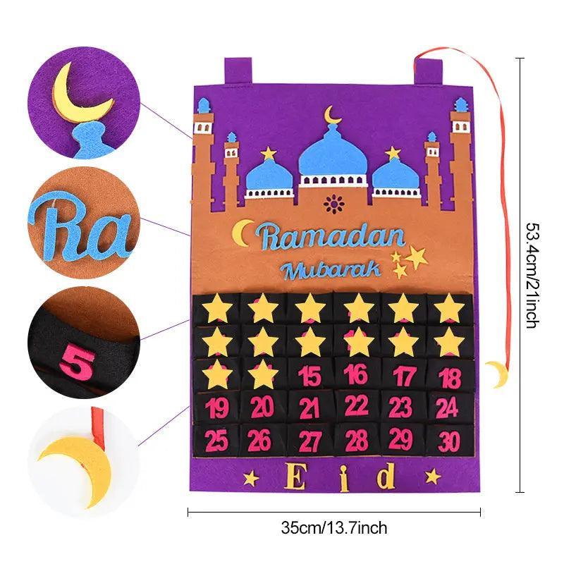 MR044 Calendar Fabric Ramadan Hanging Pendant - SJB-DIAMOND ELITES