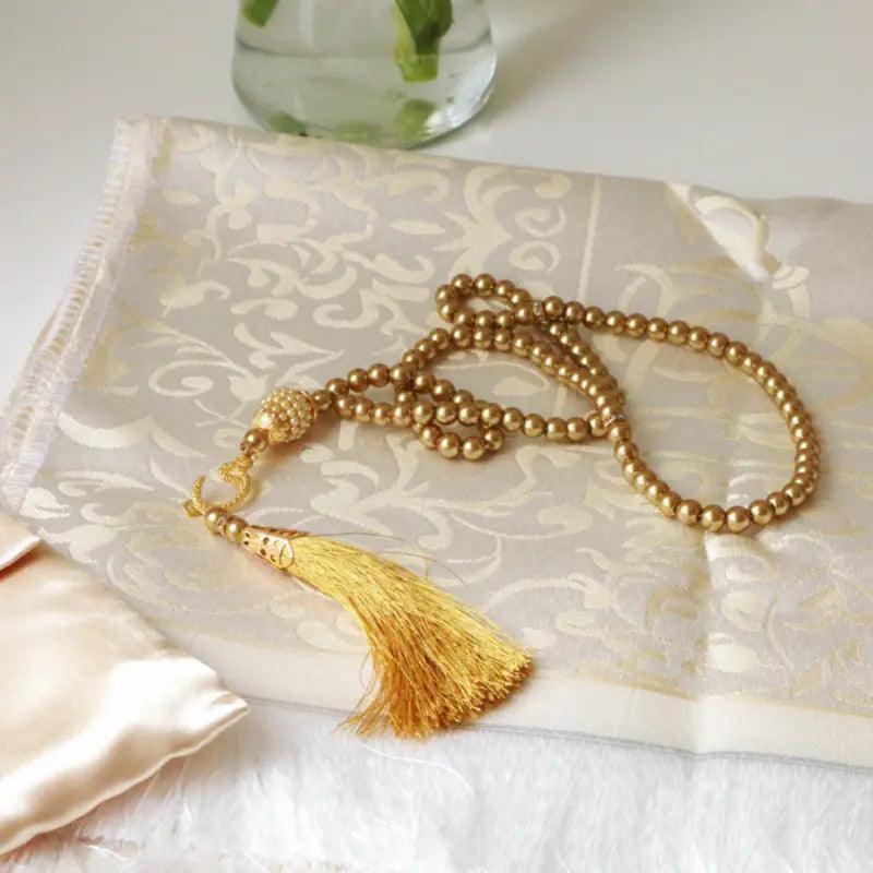 Luxury Prayer Mat and Tasbeeh Set (MR048) Mariam's Collection