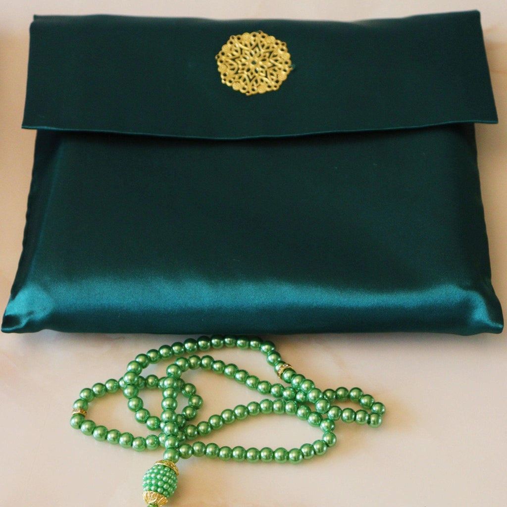 Luxury Prayer Mat and Tasbeeh Set (MR048) Mariam's Collection