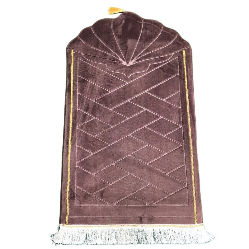MR053 Thickened Embossed Flannel Prayer Mat - SJB-DIAMOND ELITES
