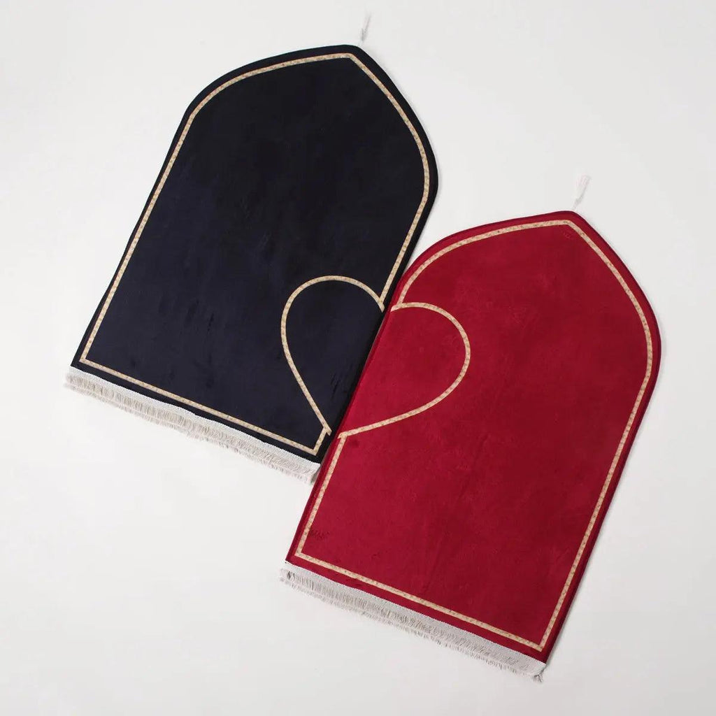 MR055 Non-Slip Embossing Flannel Interactive Heart Pattern Prayer Mat - SJB-DIAMOND ELITES