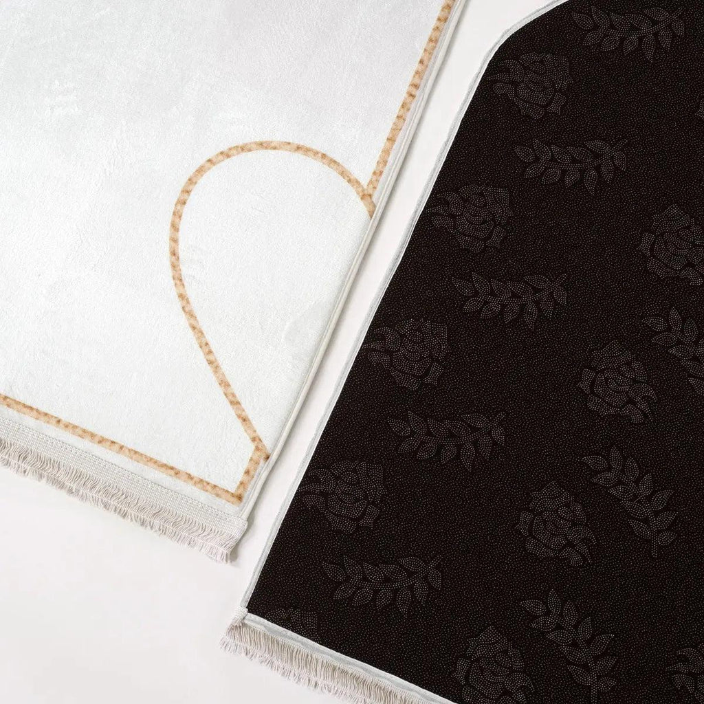 MR055 Non-Slip Embossing Flannel Interactive Heart Pattern Prayer Mat - SJB-DIAMOND ELITES