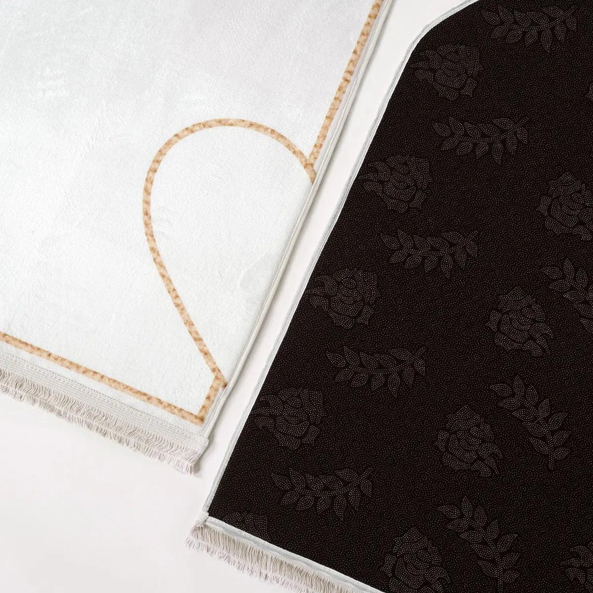 MR055 Non-Slip Embossing Flannel Interactive Heart Pattern Prayer Mat - SJB-DIAMOND ELITES