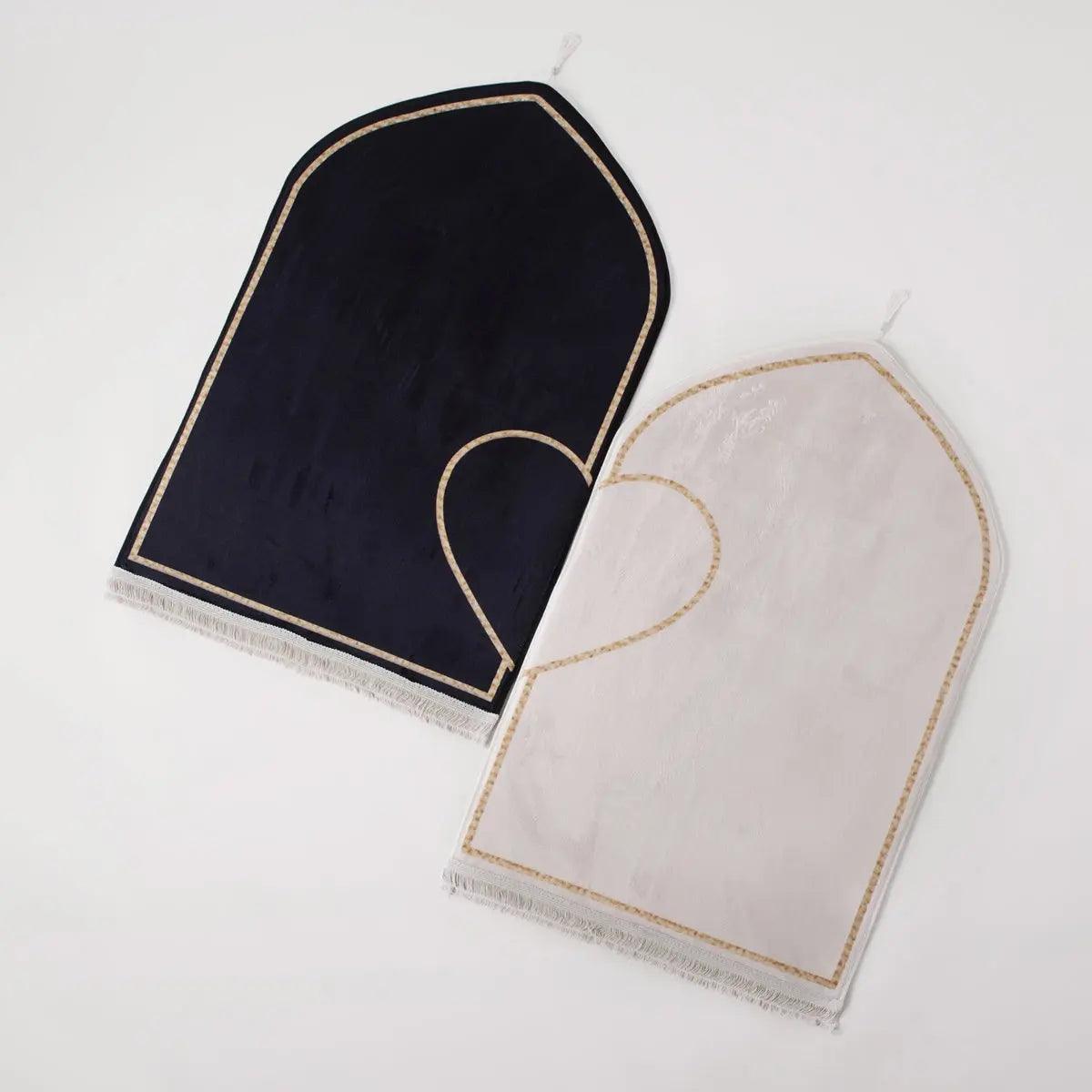 MR055 Non-Slip Embossing Flannel Interactive Heart Pattern Prayer Mat - SJB-DIAMOND ELITES