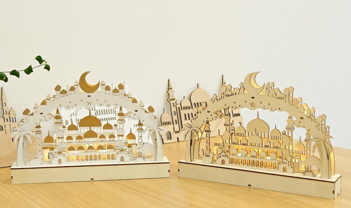 MR058 Wooden LED Atmosphere Decorative Moon Lamp - SJB-DIAMOND ELITES