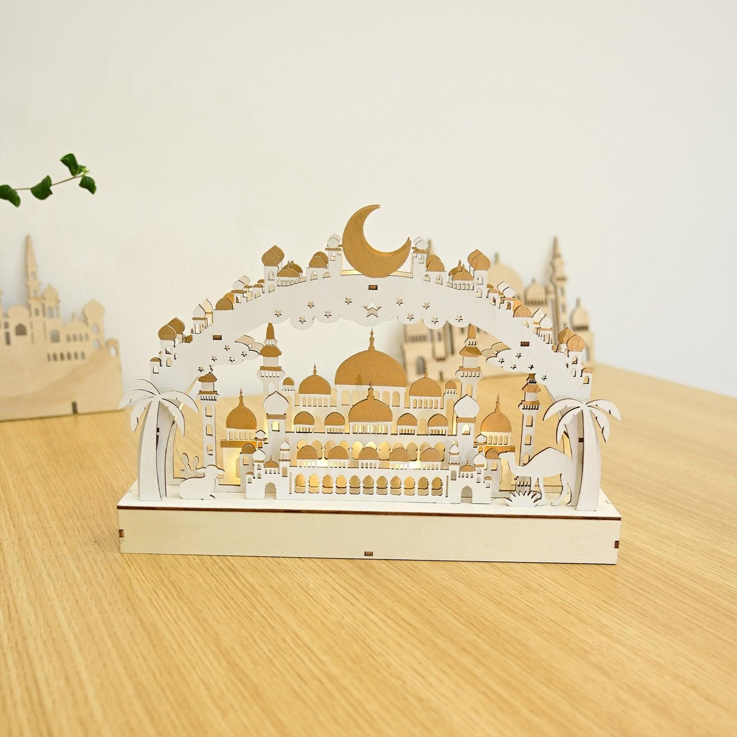 MR058 Wooden LED Atmosphere Decorative Moon Lamp - SJB-DIAMOND ELITES