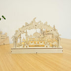 MR058 Wooden LED Atmosphere Decorative Moon Lamp - SJB-DIAMOND ELITES