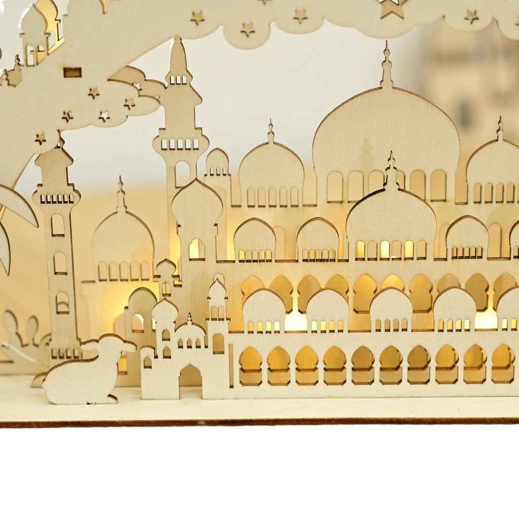 MR058 Wooden LED Atmosphere Decorative Moon Lamp - SJB-DIAMOND ELITES
