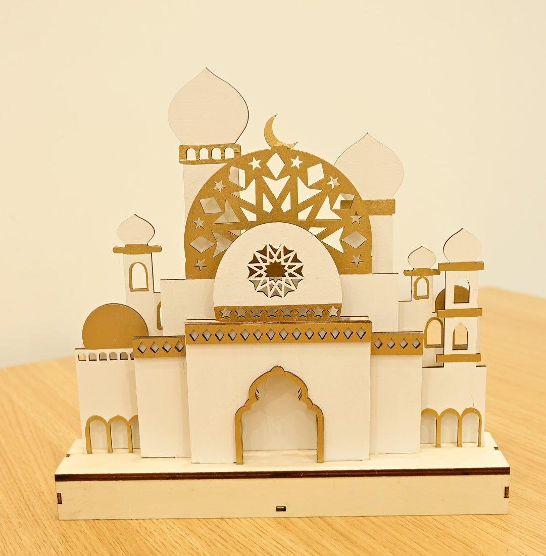 MR059 Wooden LED MASJID Shape Atmosphere Light - SJB-DIAMOND ELITES