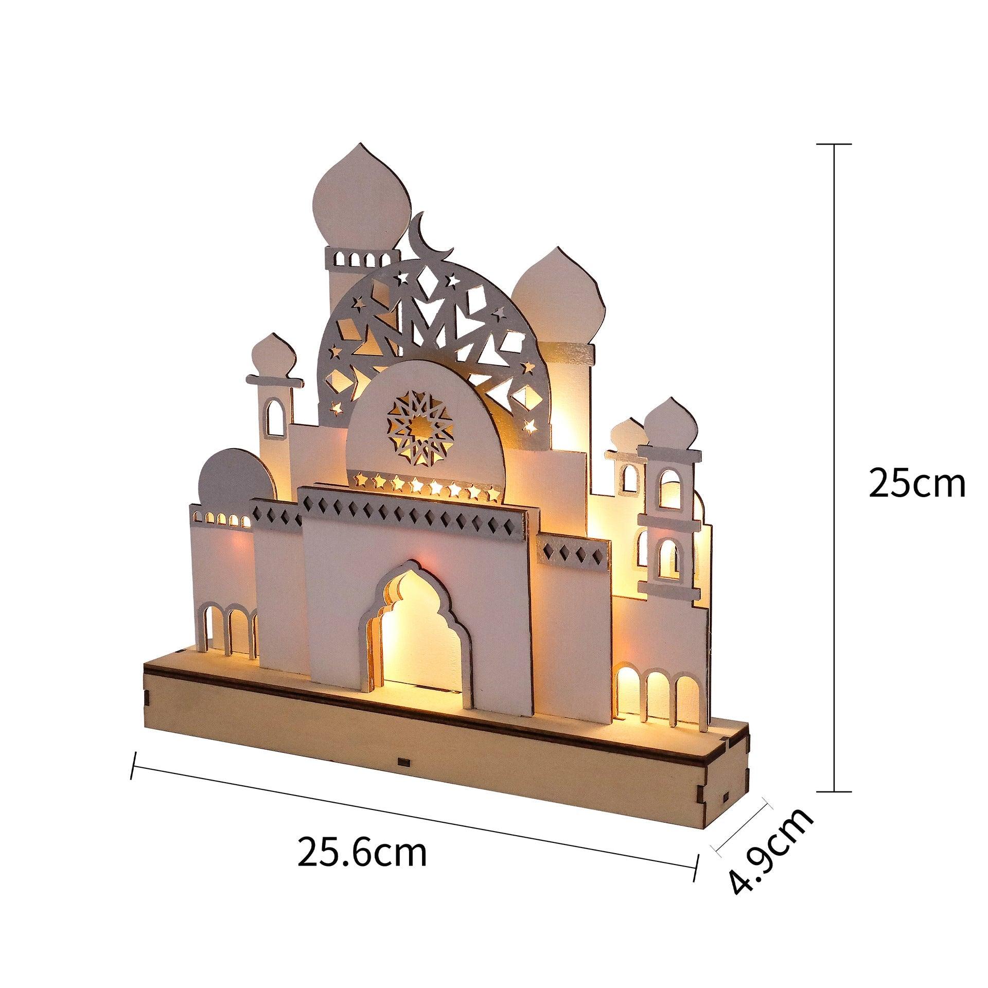 MR059 Wooden LED MASJID Shape Atmosphere Light - SJB-DIAMOND ELITES