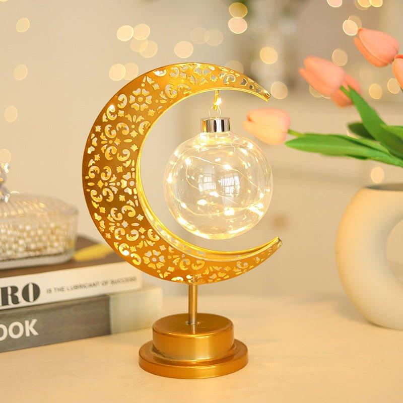 MR060 LED Wrought Iron Moon Lamp - SJB-DIAMOND ELITES