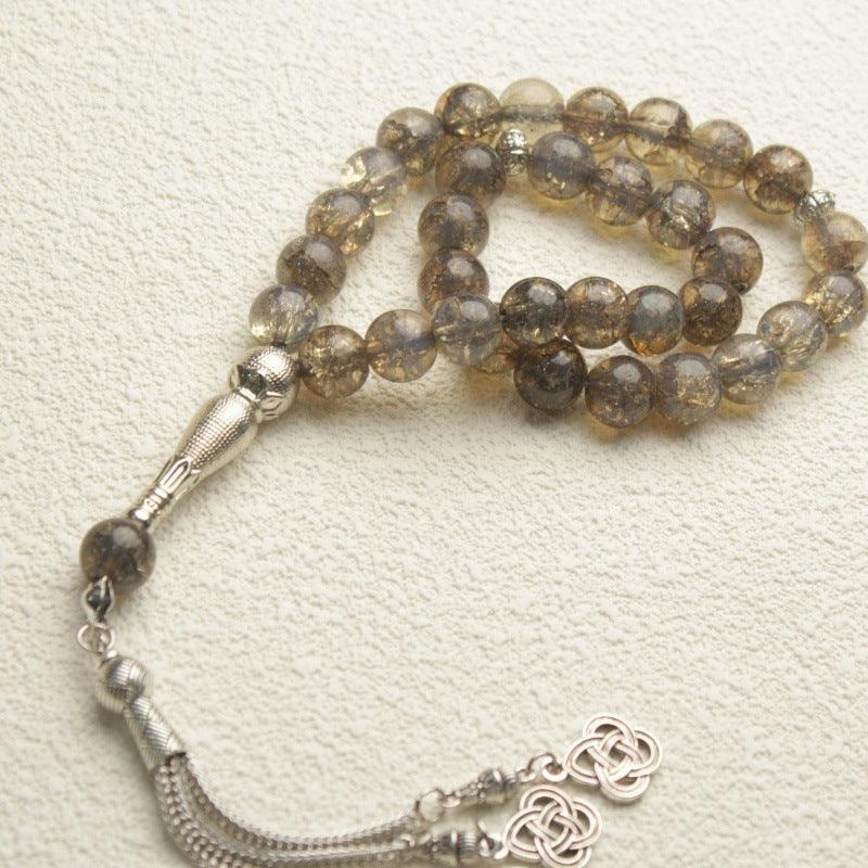 MR063 Solid Color Glass 33 Muslim Tasibeeh - SJB-DIAMOND ELITES