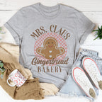 Mrs Claus Gingerbread Bakery Tee Peachy Sunday