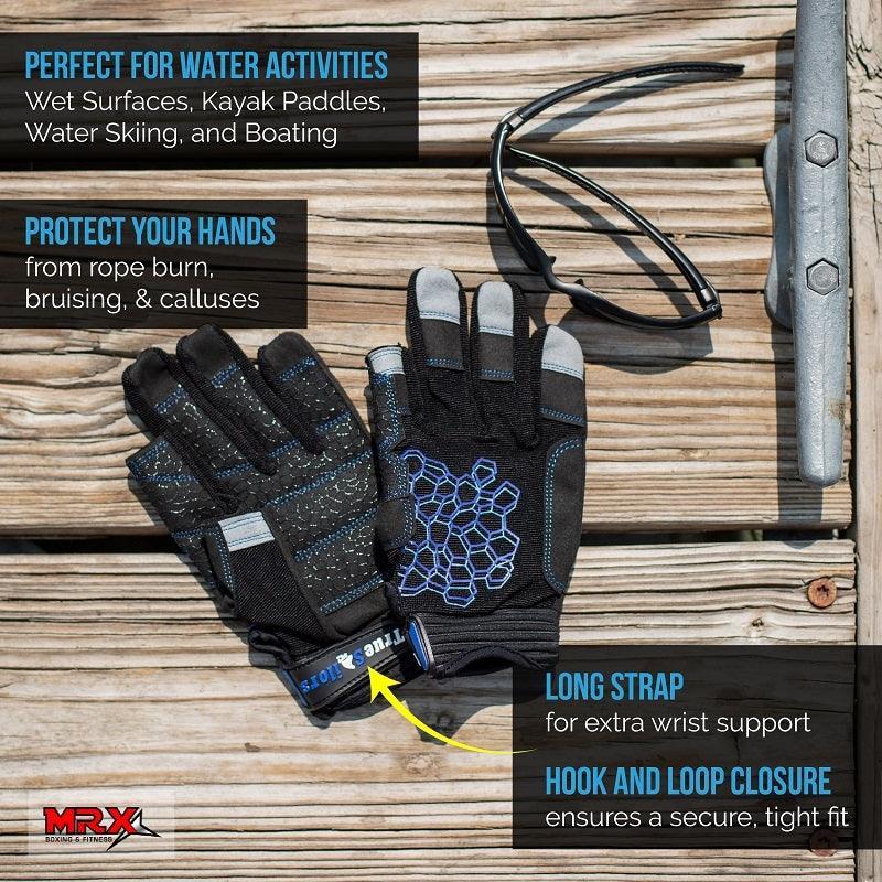 Sailing Gloves 2 Cut Fingers Unisex For Kayaking, Water Sports 8683 - SJB-DIAMOND ELITES