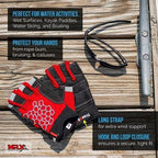 Sailing Gloves With Sticky Palm 3-4 Cut Fingers Kayaking & More Unisex - SJB-DIAMOND ELITES