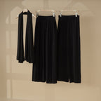 Pleated Overskirt, Wide-Cut Pants & Matching Hijab Set (MS025) - SJB-DIAMOND ELITES
