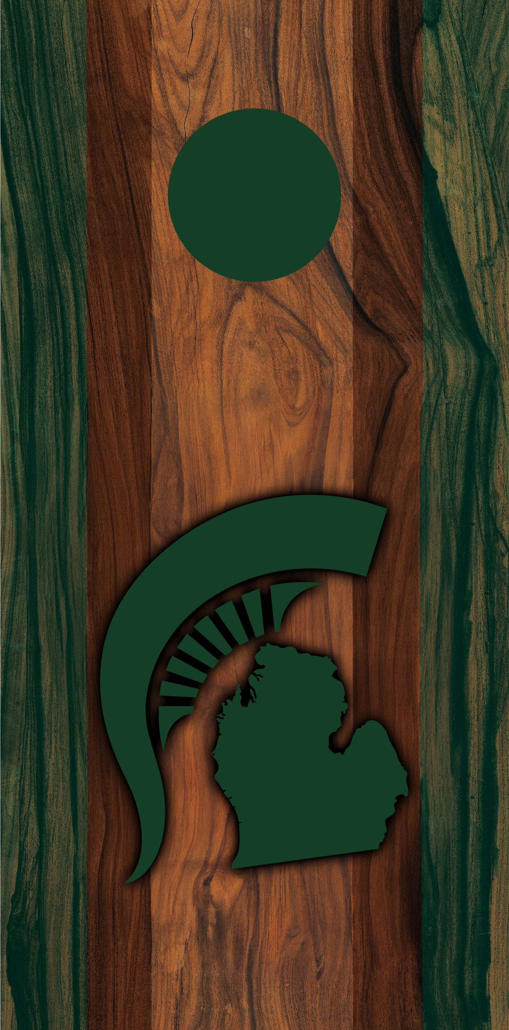 State of Michigan Green Pro Style Cornhole Boards - SJB-DIAMOND ELITES