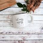 Hot Mess Express Oversized Campfire Mug Black Rim Limited Edition, Double-Sided BandsCo Straps