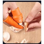 Multi-Functional 1 Set Silicone Finger Protector With Blade For Fruits Vegetable Thumb Knife Finger Guard Kitchen Accessories