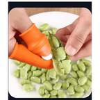 Multi-Functional 1 Set Silicone Finger Protector With Blade For Fruits Vegetable Thumb Knife Finger Guard Kitchen Accessories
