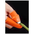 Multi-Functional 1 Set Silicone Finger Protector With Blade For Fruits Vegetable Thumb Knife Finger Guard Kitchen Accessories
