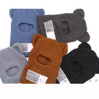 Multi Functional Mouse Ski Mask Winter Warm Knit Cap Balaclava Mask Artificial wool Hats Adult Men and Women Beanies Thick Mask Warm Full Face Fishing Hiking Face Scarf Balaclava Helmet Liner Cap Soft Sport Reusable Headgear Winter Fishing Warm Mask Stevvex