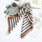 Multi-Functional Square Silk Scarf 60*60cm Headband Hairbands Hair Hoop Accessories For Women,Girl,Lady Head Neck Satin Scarf Handkerchief