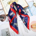 Multi-Functional Square Silk Scarf 60*60cm Headband Hairbands Hair Hoop Accessories For Women,Girl,Lady Head Neck Satin Scarf Handkerchief