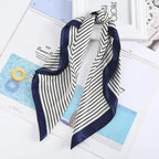 Multi-Functional Square Silk Scarf 60*60cm Headband Hairbands Hair Hoop Accessories For Women,Girl,Lady Head Neck Satin Scarf Handkerchief
