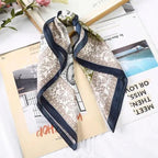Multi-Functional Square Silk Scarf 60*60cm Headband Hairbands Hair Hoop Accessories For Women,Girl,Lady Head Neck Satin Scarf Handkerchief