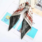 Multi-Functional Square Silk Scarf 60*60cm Headband Hairbands Hair Hoop Accessories For Women,Girl,Lady Head Neck Satin Scarf Handkerchief