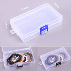 Multi Grids Plastic Box Adjustable Compartment Jewelry Organizer Box Eco-Friendly PP Transparent Jewelry Box Simple Design Plastic Portable Compartments Jewelry Organiser For Women Stevvex