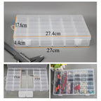 Multi Grids Plastic Box Adjustable Compartment Jewelry Organizer Box Eco-Friendly PP Transparent Jewelry Box Simple Design Plastic Portable Compartments Jewelry Organiser For Women Stevvex