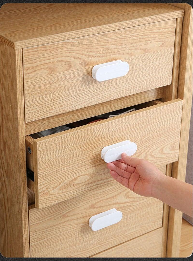 Multi-purpose Cupboard Knob Furniture Knobs Plastic Self-adhesive Door Handles Wardrobe Pulls Door Hardware Safety Pulls Knobs For Dresser Drawers Knobs And Pull For Dresser Drawers Kitchen Bathroom Cabinet Stevvex