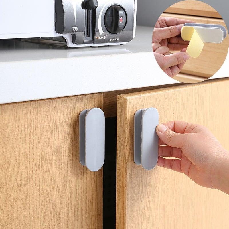 Multi-purpose Cupboard Knob Furniture Knobs Plastic Self-adhesive Door Handles Wardrobe Pulls Door Hardware Safety Pulls Knobs For Dresser Drawers Knobs And Pull For Dresser Drawers Kitchen Bathroom Cabinet Stevvex
