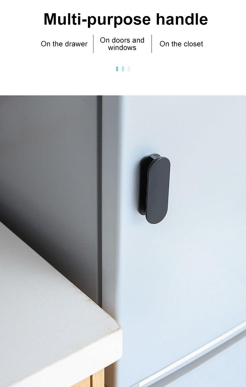Multi-purpose Cupboard Knob Furniture Knobs Plastic Self-adhesive Door Handles Wardrobe Pulls Door Hardware Safety Pulls Knobs For Dresser Drawers Knobs And Pull For Dresser Drawers Kitchen Bathroom Cabinet Stevvex
