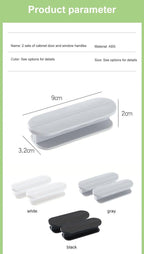 Multi-purpose Cupboard Knob Furniture Knobs Plastic Self-adhesive Door Handles Wardrobe Pulls Door Hardware Safety Pulls Knobs For Dresser Drawers Knobs And Pull For Dresser Drawers Kitchen Bathroom Cabinet Stevvex