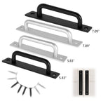 Multi-Purpose Door Handles Balcony Bedroom Cupboard Drawer Pulls Furniture Knobs Kitchen Bar Cabinet Door Handles Grab Hole Free Kitchen Cabinet Handle Furniture Hardwar