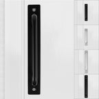 Multi-Purpose Door Handles Balcony Bedroom Cupboard Drawer Pulls Furniture Knobs Kitchen Bar Cabinet Door Handles Grab Hole Free Kitchen Cabinet Handle Furniture Hardwar