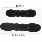 Multi size Sponge Black Hair Styling Donut Bun Curler Maker Ring Magic Foam Donut Twist Tool Hair Clip Easy To Carry And Use Hair Styling Tools For Women