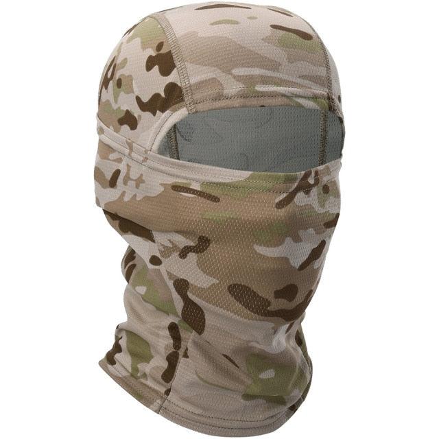 Multicam Camouflage Balaclava Full Face Scarf Mask Hiking Cycling Hunting Army Bike Military Head Cover Tactical Airsoft Cap Men Ski Mask for Men Windproof Thermal Winter Scarf Mask Women Neck Warmer Hood for Cycling Stevvex